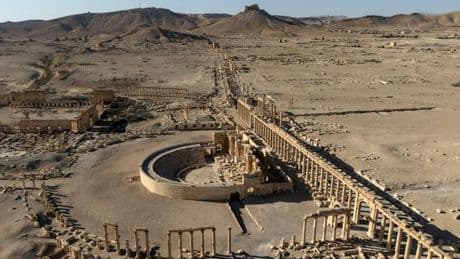 Palmyre, cité antique défigurée par la guerre en Syrie