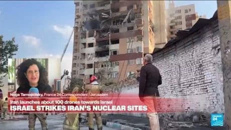 Tehran launches about 100 drones towards Israel after Iran's nuclear sites hit