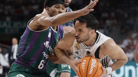 El Real Madrid encarrila la serie tras ganar a Unicaja con una actuación sublime de Campazzo en las semis de la Liga Endesa