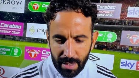 Furious Ruben Amorim points finger at Man Utd players after Carabao Cup humiliation