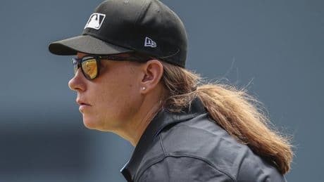 Jen Pawol breaks MLB’s gender barrier as 1st female umpire to work a regular-season game