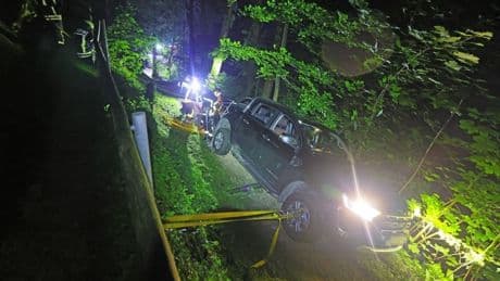 Bad Reichenhall in Bayern: Gruppe hängt an Wanderweg mit SUV fest
