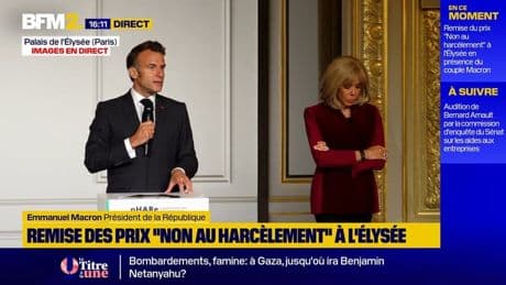 Harcèlement scolaire: "nous continuerons de nous mobiliser jusqu'au bout" affirme Emmanuel Macron