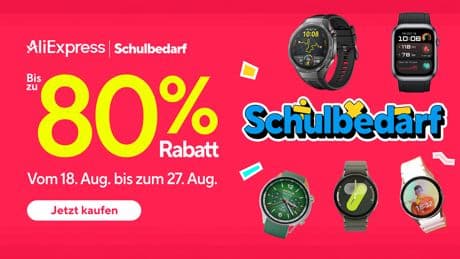 AliExpress: Schulstart mit Köpfchen und Smartwatch