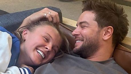 JoJo Siwa says her 'heart is overflowing' as Chris Hughes shares very cosy reunion snaps