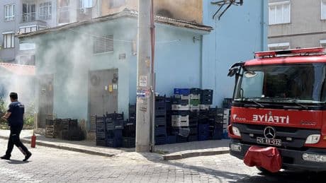 Mardin’de elektrik panosundaki patlama kamerada