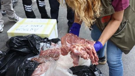 Antalya'da usulsüz taşınan 300 kilo ete el konuldu