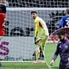 Man United youngster Ayden Heaven scores comical own goal as Ruben Amorim's side are held by Everton in the USA