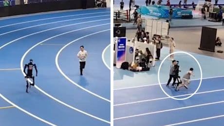A &#039;Usain Robolt&#039; todavía le queda por mejorar: el vídeo más viral de los Juegos Robots