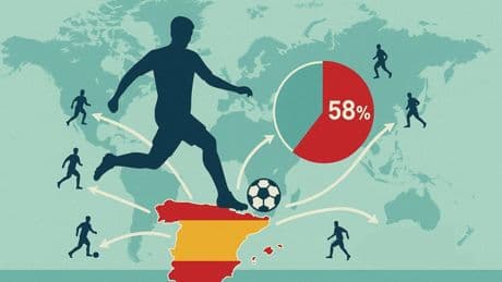 La 'Marca España' en el fútbol: un 58% de jugadores nacionales en La Liga y más de 200 futbolistas alrededor del mundo