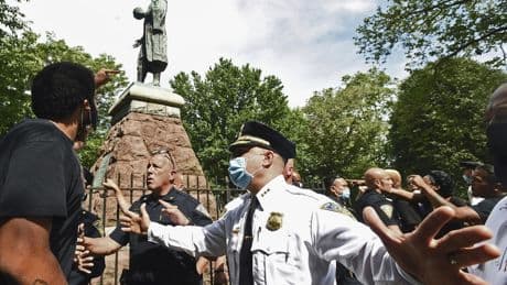 Columbus statue removed from a Connecticut city in 2020 finally finds a home at a new museum
