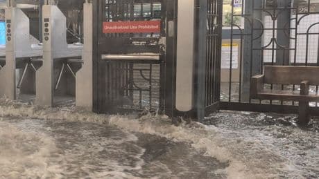Flash Floods Fill N.Y.C. Subway Station