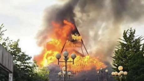 Fire crews battle Cumbernauld church blaze through the night as  probe launched