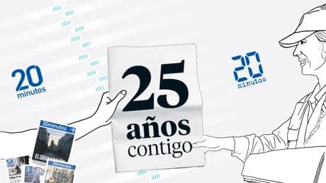&#039;20minutos&#039; cumple 25 años: un repaso a la historia de este cuarto de siglo