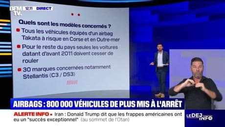 LES ÉCLAIREURS - Airbags Takata défectueux: qui est concerné?
