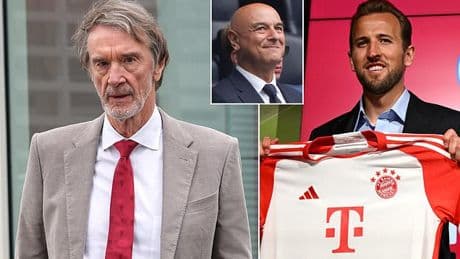 Sir Jim Ratcliffe's Ineos COUNTER-SUE Tottenham amid ongoing sponsorship deal row - with Harry Kane's transfer to Bayern Munich a key aspect of Man United co-owners' explosive defence
