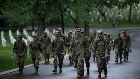 Trump keeps bragging about military recruitment success. It was up before he ever took office