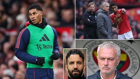 Jose Mourinho 'eyeing stunning swoop' for Marcus Rashford as Man United striker continues to train away from Ruben Amorim and team-mates