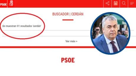 El PSOE elimina todo rastro de Santos Cerdán de la página web tras su ingreso en prisión