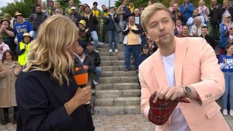 „Mein Ei anfassen“: Zauberer bringt Andrea Kiewel im „Fernsehgarten“ aus Konzept