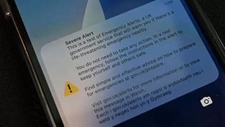 Brits complain they 'didn't get emergency alert on time' as not all received it