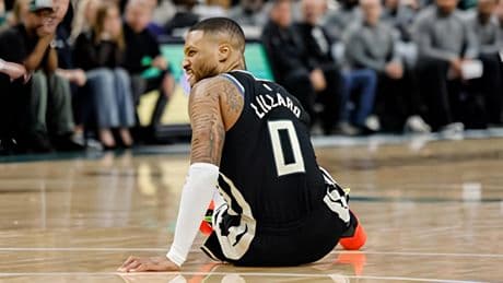Terribles noticias para los Milwaukee Bucks: Damian Lillard se destroza el tendón de Aquiles
