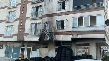 Ankara'da iş yeri kundaklandı