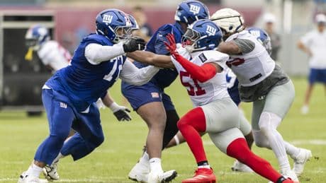 ‘Explosive Cat’ Abdul Carter makes his talent abundantly clear in impressive day at Giants camp
