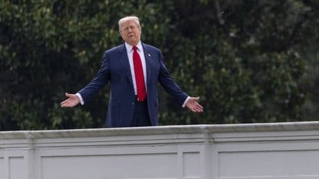 Trump, Beyaz Saray'ın çatısında... "Nükleer füze inşa edeceğiz"