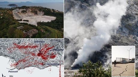 Scientists warn one of world's supervolcanoes is waking up: AI reveals FOUR times as many earthquakes at Italy's Campi Flegrei than previously thought