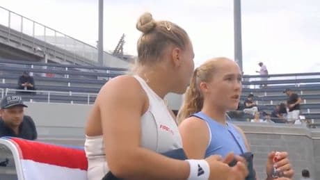 Mirra Andreeva has awkward US Open run-in with fan while on court