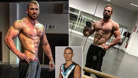 Footy star turned bodybuilder is found guilty of rape after his victim turned the tables on him with a very brave act