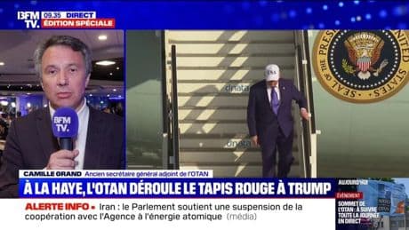 "C'est un peu embarrassant pour Mark Rutte": Camille Grand, ex-secrétaire général adjoint de l'Otan, réagit aux échanges entre Donald Trump et le patron de l'Otan