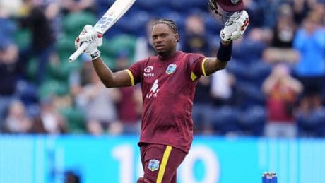 Keacy Carty hits hundred as West Indies post 308 in second ODI against England