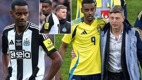 Sweden boss reveals Alexander Isak talks as he BACKS striking Newcastle star amid Liverpool transfer saga