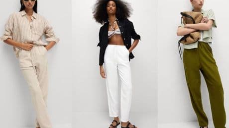 'Marks & Spencer's tapered linen trousers are my office go-to – they're comfy and pair with shirts'