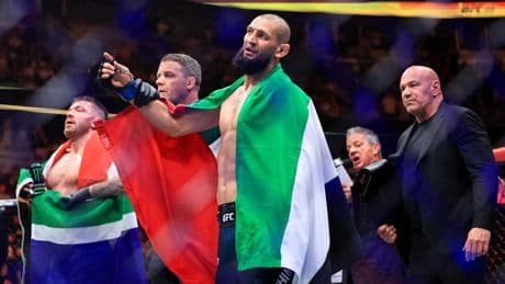 Khamzat Chimaev nieuwe wereldkampioen middengewicht UFC: nu mogelijk clash met Nederlander Reinier de Ridder