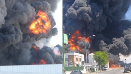Spagna, incendio in un magazzino con sostanze chimiche a Siviglia: allerta per 80mila persone. «Non aprite porte e finestre»
