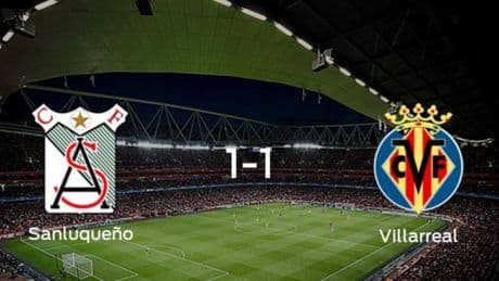 El At. Sanluqueño y el Villarreal B empatan 1-1 y se reparten los puntos
