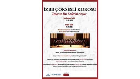 İzmir Büyükşehir Belediyesinden korist, tenor ve bas korist alımı