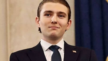 Donald Trump gives bizarre reason for son Barron's massive height