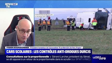 Transports scolaires: "C'est aux chefs d'entreprise de ne pas nous mettre entre les pattes un chauffeur qui ne respecte pas les règles" selon Fabien Bourgeonnier (À la mémoire de nos Anges)