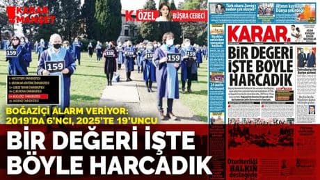 Bir değeri işte böyle harcadık