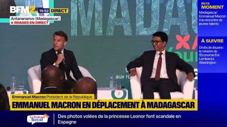 Emmanuel Macron: son "message d'audace" à la jeunesse malgache