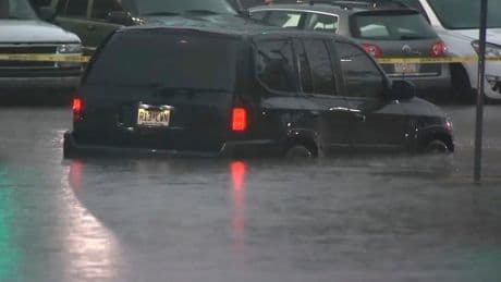 Heavy rains and flash flooding sweep across Northeast