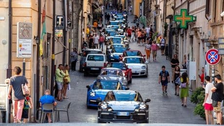 Porsche, raduno del Centro Italia: da Rieti a Foligno passando per San Benedetto del Tronto