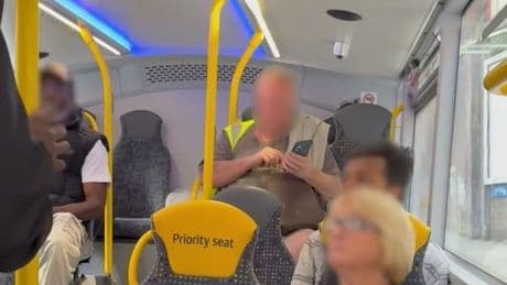Man caught filming woman breastfeeding on bus tells passengers 'f*** off, I'm English'