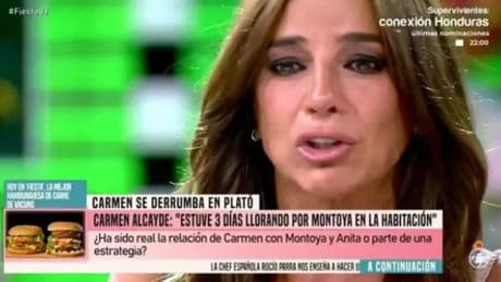 Carmen Alcaide se derrumba en &#039;Fiesta&#039; y tiene una gran bronca con Olga Moreno: &quot;A mi no me importaba mi novio, mis hijos…&quot;