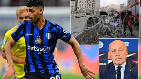 Inter president 'plots escape route' for Club World Cup player stranded in Iran as trapped star sends updates 'every few hours' amid Israel conflict