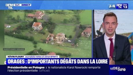 Orages: d'importants dégâts constatés dans la Loire